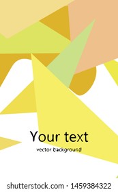 Abstract modern poligonal background for brochure and covers, made with geometrical shapes.