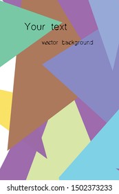 Abstract modern poligonal background for brochure and covers, made with geometrical shapes.