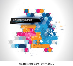 Abstract modern poligonal background for brochure and covers, made with geometrical shapes to use for posters, book cover, flyer and advertisement material