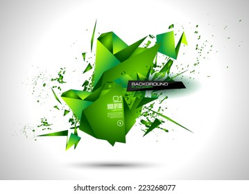 Abstract modern poligonal background for brochure and covers, made with geometrical shapes to use for posters, book cover, flyer and advertisement material