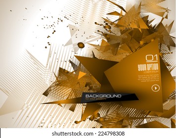 Abstract modern poligonal background for brochure and covers, made with geometrical shapes to use for posters, book cover, flyer and advertisement material