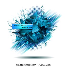 Abstract modern poligonal background for brochure and covers, made with geometrical shapes to use for posters, book cover, flyer and advertisement material