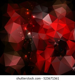 Abstract modern Polygon decorative shine background 