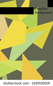 Abstract modern polygonal background for brochure and covers, made with geometrical shapes.