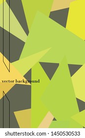 Abstract modern polygonal background for brochure and covers, made with geometrical shapes.