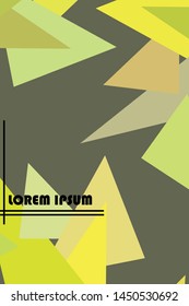 Abstract modern polygonal background for brochure and covers, made with geometrical shapes.