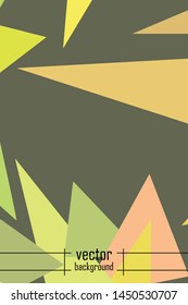 Abstract modern polygonal background for brochure and covers, made with geometrical shapes.