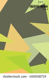 Abstract modern polygonal background for brochure and covers, made with geometrical shapes.