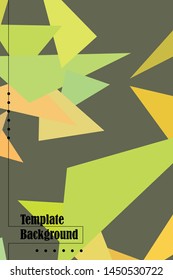 Abstract modern polygonal background for brochure and covers, made with geometrical shapes.