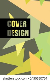 Abstract modern polygonal background for brochure and covers, made with geometrical shapes.