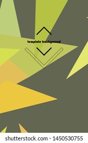 Abstract modern polygonal background for brochure and covers, made with geometrical shapes.
