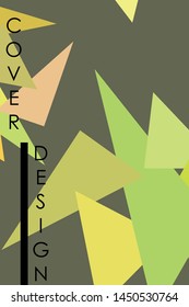 Abstract modern polygonal background for brochure and covers, made with geometrical shapes.
