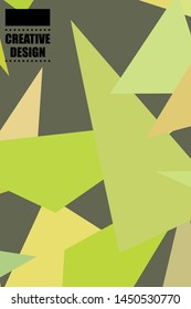 Abstract modern polygonal background for brochure and covers, made with geometrical shapes.
