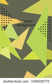 Abstract modern polygonal background for brochure and covers, made with geometrical shapes.