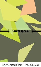 Abstract modern polygonal background for brochure and covers, made with geometrical shapes.