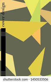 Abstract modern polygonal background for brochure and covers, made with geometrical shapes.
