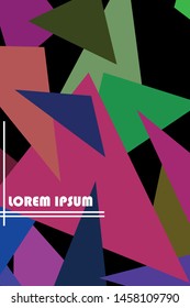 Abstract modern polygonal background for brochure and covers, made with geometrical shapes.