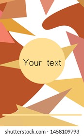 Abstract modern polygonal background for brochure and covers, made with geometrical shapes.