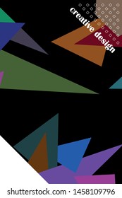 Abstract modern polygonal background for brochure and covers, made with geometrical shapes.