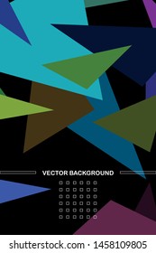 Abstract modern polygonal background for brochure and covers, made with geometrical shapes.