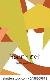 Abstract modern polygonal background for brochure and covers, made with geometrical shapes.