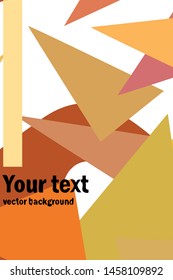 Abstract modern polygonal background for brochure and covers, made with geometrical shapes.