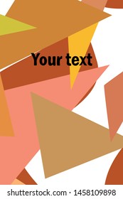 Abstract modern polygonal background for brochure and covers, made with geometrical shapes.