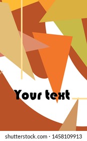 Abstract modern polygonal background for brochure and covers, made with geometrical shapes.