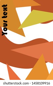 Abstract modern polygonal background for brochure and covers, made with geometrical shapes.