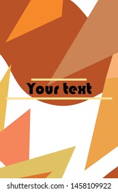 Abstract modern polygonal background for brochure and covers, made with geometrical shapes.