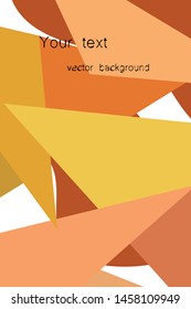 Abstract modern polygonal background for brochure and covers, made with geometrical shapes.