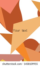 Abstract modern polygonal background for brochure and covers, made with geometrical shapes.