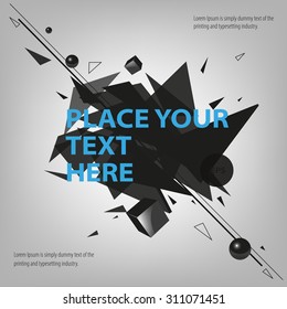 Abstract modern polygonal background for covers and flayer