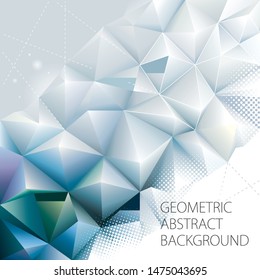 Abstract modern polygonal geometric background.