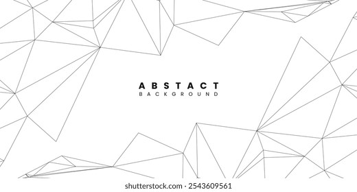 Abstract modern polygonal technology background design. Vector