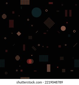 Abstract modern poster with geometric figures. Trendy minimal template decoration with different design elements