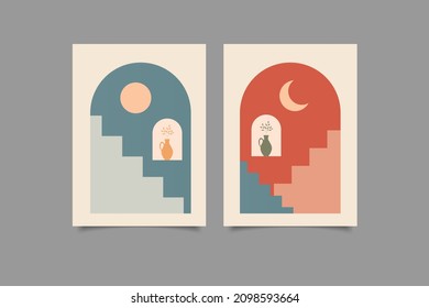 abstract modern poster wall art print collection