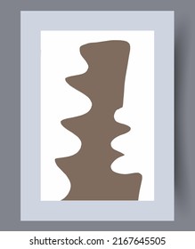 Abstract modern printable art wall posters. Bundle of abstractionism creative banners and artworks for print. Vector illustration. 