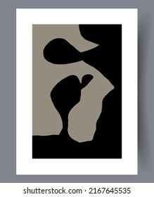 Abstract modern printable art wall posters. Bundle of abstractionism creative banners and artworks for print. Vector illustration. 
