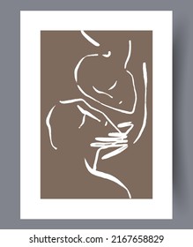 Resumen de afiches de arte moderno imprimible en las paredes. Conjunto de pancartas y obras de arte creativas abstraccionistas para la impresión. Ilustración vectorial. 