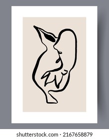 Abstract modern printable art wall posters. Bundle of abstractionism creative banners and artworks for print. Vector illustration. 