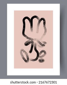 Abstract modern printable art wall posters. Bundle of abstractionism creative banners and artworks for print. Vector illustration. 