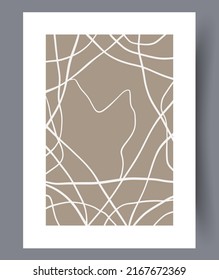 Abstract modern printable art wall posters. Bundle of abstractionism creative banners and artworks for print. Vector illustration. 
