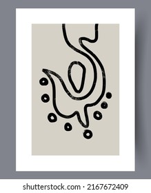 Abstract modern printable art wall posters. Bundle of abstractionism creative banners and artworks for print. Vector illustration. 