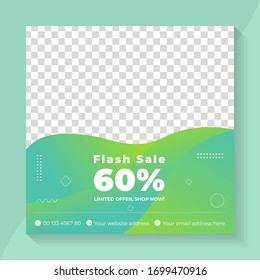 

Pancarta moderna de promoción para los medios sociales. Diseño de banner de venta. Banderas de medios sociales para comprar, vender, promover productos
