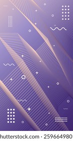Abstract modern purple background of flowing element trend design. Wedding color palette. Futuristic design. Magazine, leaflet, billboard, sale, banner, flyer, background. Eps 10