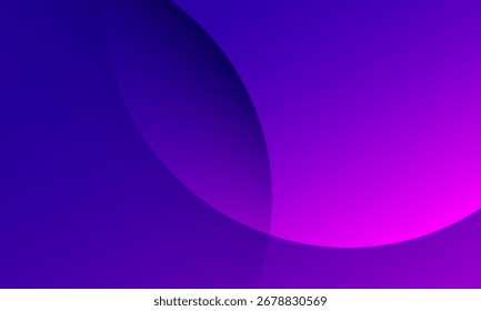 Resumo moderno fundo de fluido roxo com círculos. Ilustração vetorial