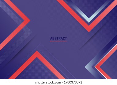 Resumen plantilla geométrica púrpura moderna con composición de formas cuadradas y patrón de puntos para el fondo. Diseño con espacio de copia para texto. Ilustración vectorial.