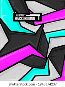Abstract modern racing sport vector background. Abstract racing backgrounds for everyday use ranging from racing livery to car vinyl stickers and sports t-shirts.