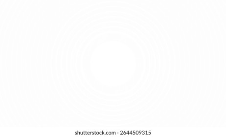 Abstract modern Radiant Concentric Harmony background. White and grey geometric pattern texture. 